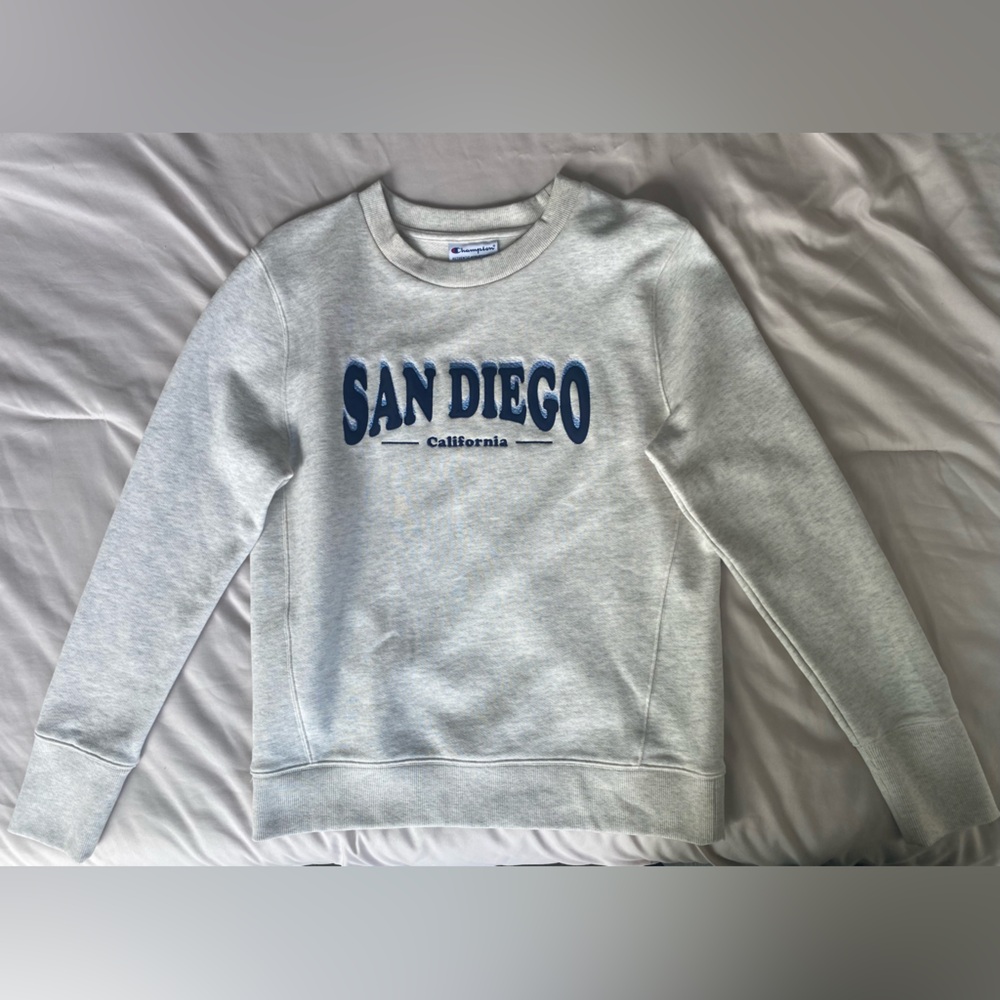 Champion Limited Edition Gray San Diego Crewneck Size M